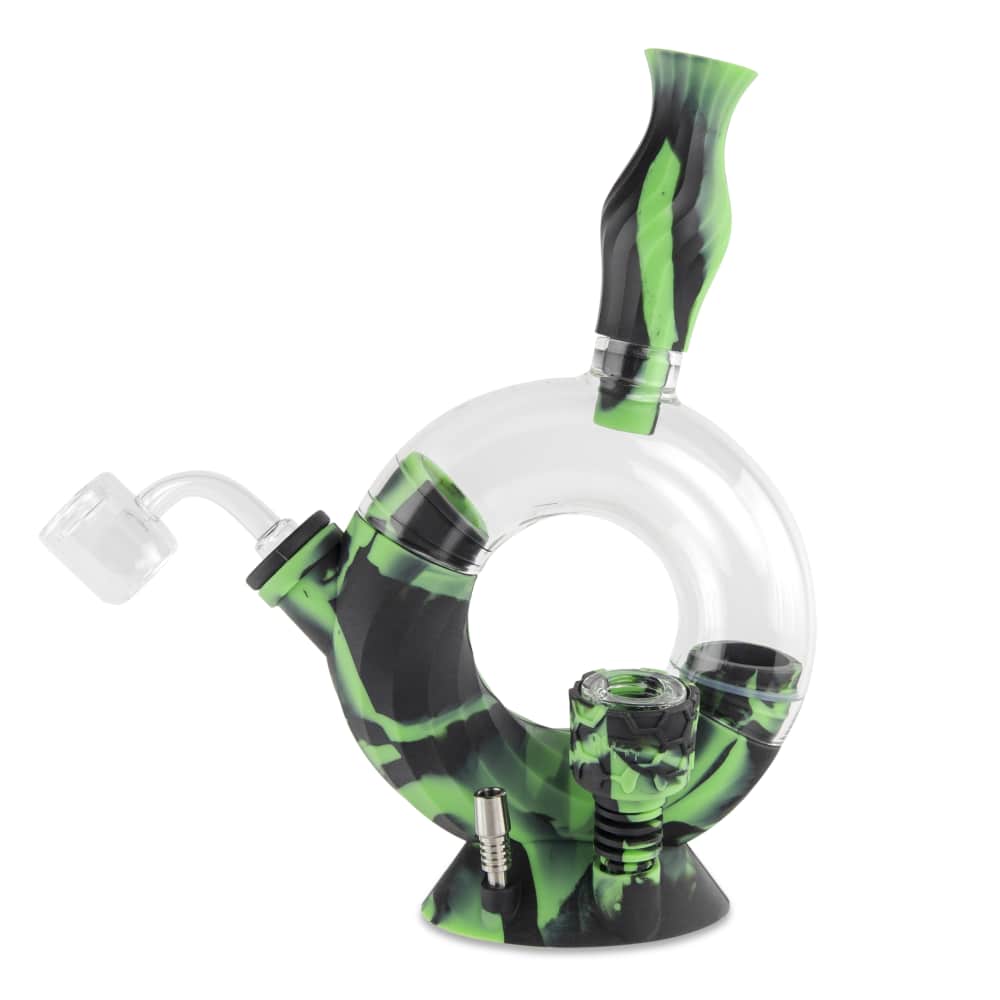 Ooze Ozone Silicone Water Pipe and Dab Straw