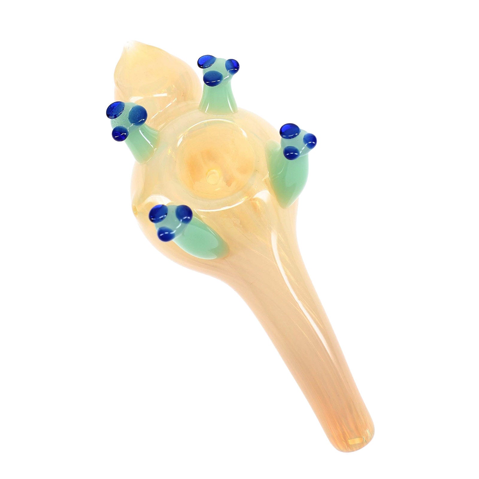 Tailspin Silver Fumed Critter Hand Pipe bottom view