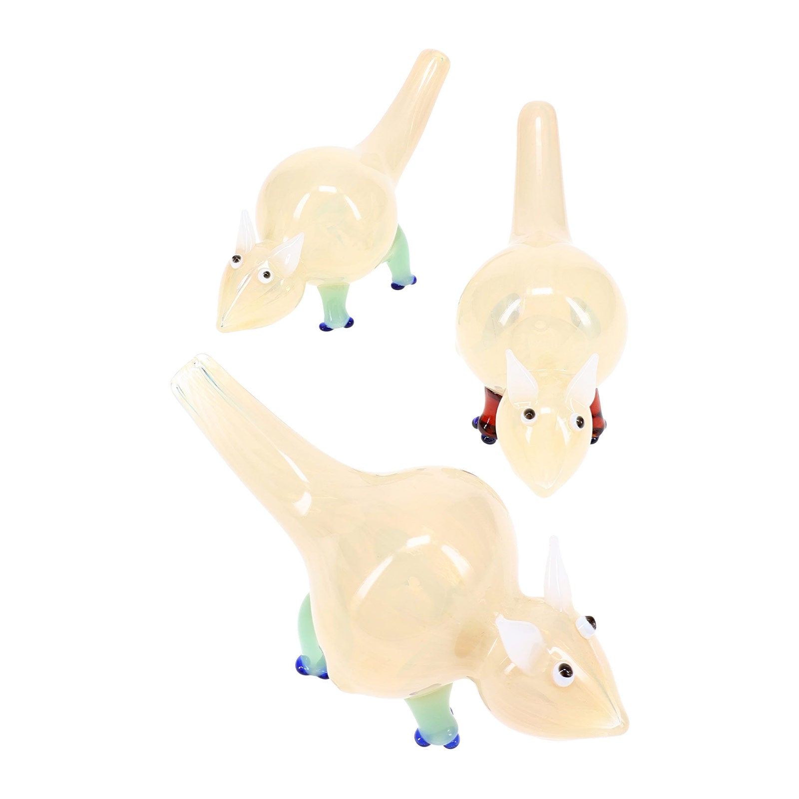 Tailspin Silver Fumed Critter Hand Pipe