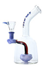 The Ignite 8" Bent Neck Bong in purple color
