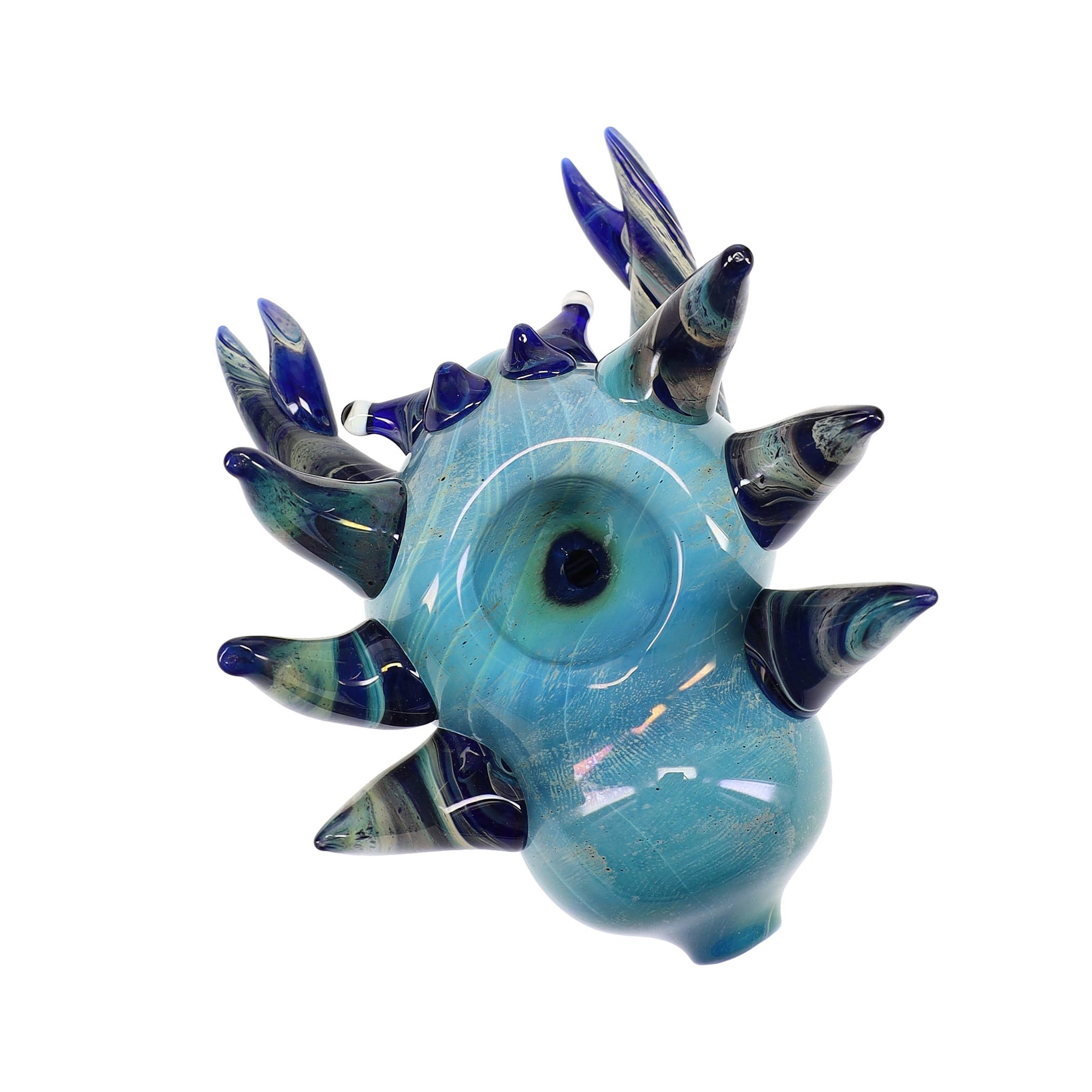 Bottom View of Tide Claw Glass Crab Hand Pipe