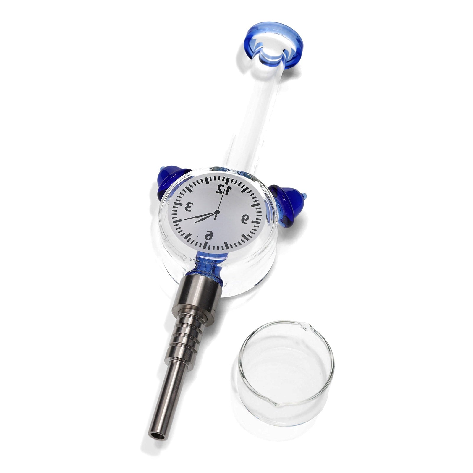 Time Keeper Clock Nectar Collector Kit for Dabs in Blue color