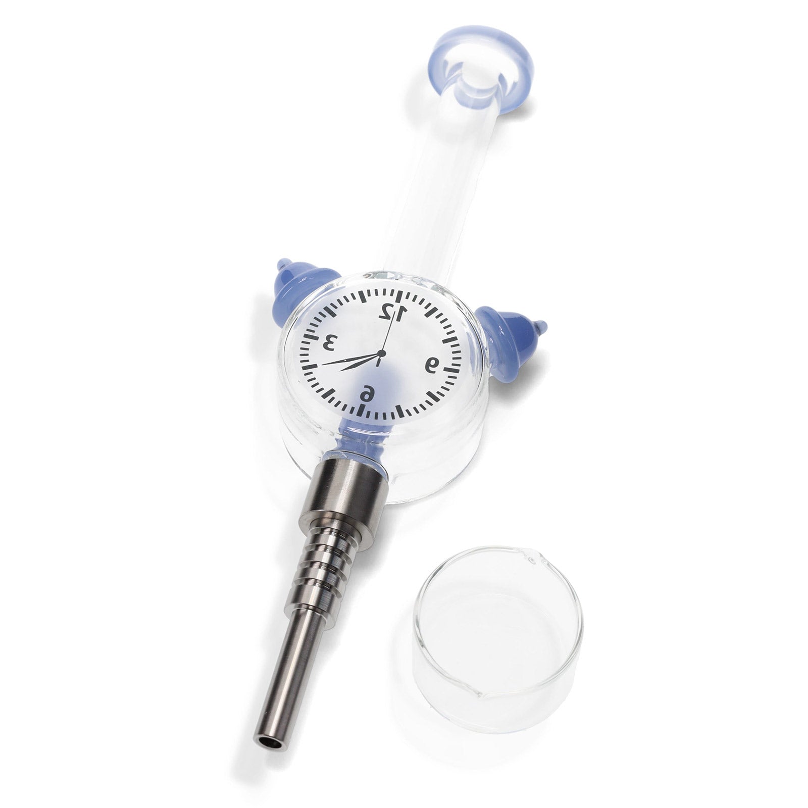 Time Keeper Clock Nectar Collector Kit for Dabs light blue