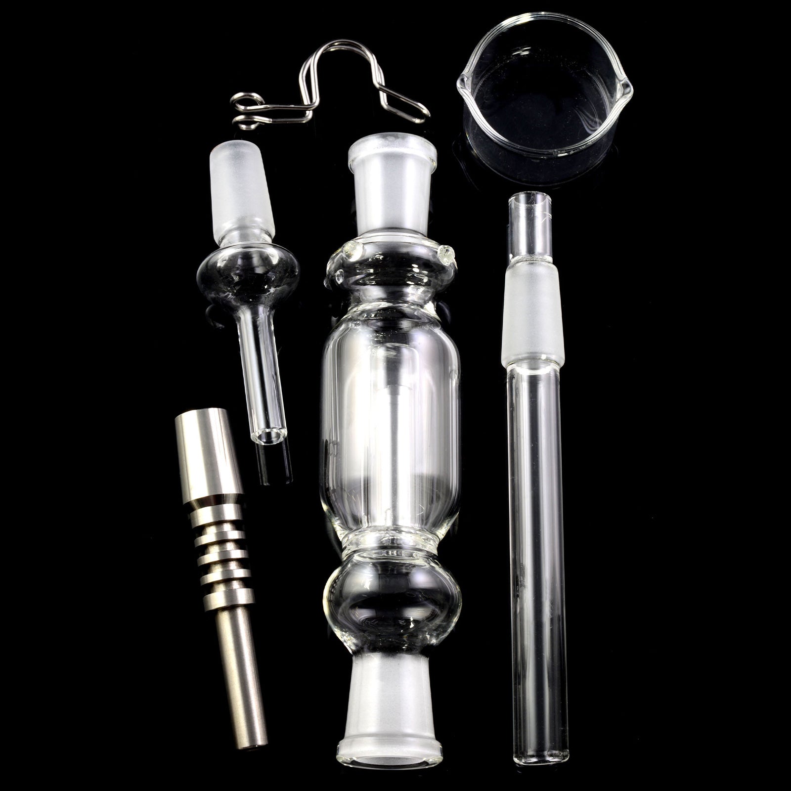 Titan Trail Glass Dab Straw Kit All Parts
