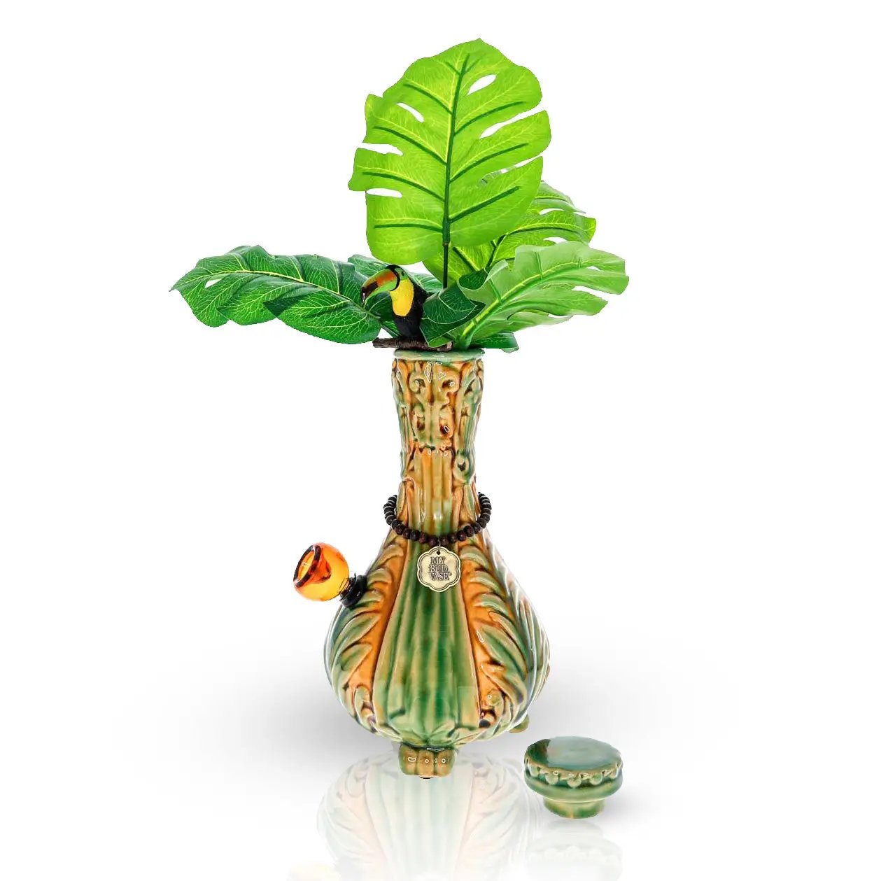 Side view of TocaCabana Flower Vase Bong