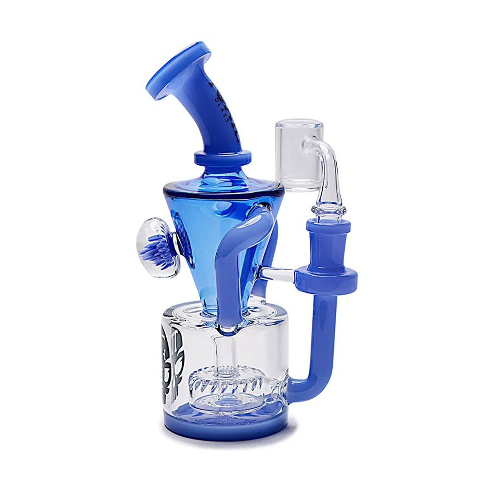 TOXIC Cone Flower Pendant Recycler Dab Rig - back view