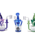TOXIC Cone Flower Pendant Recycler Dab Rig all colors