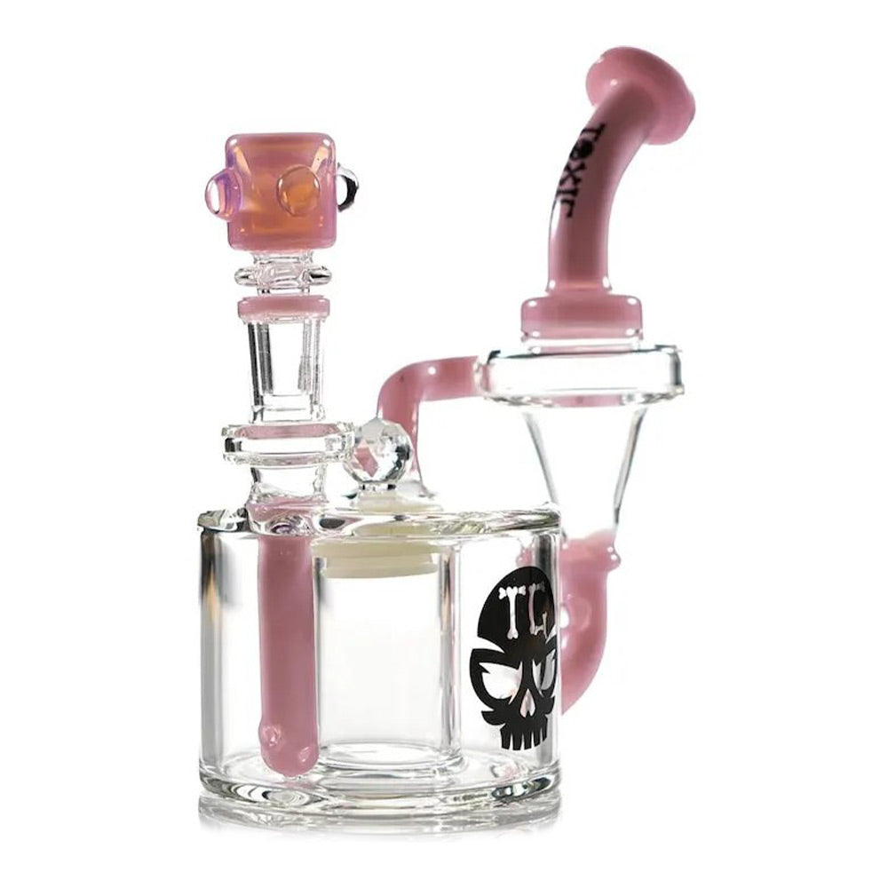 Toxic Stash Recycler Water Pipe in Pink