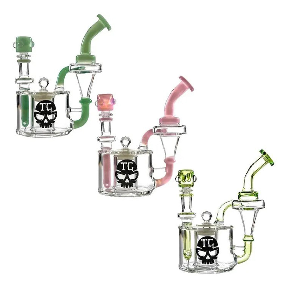 Toxic Stash Recycler Water Pipe - inhalco