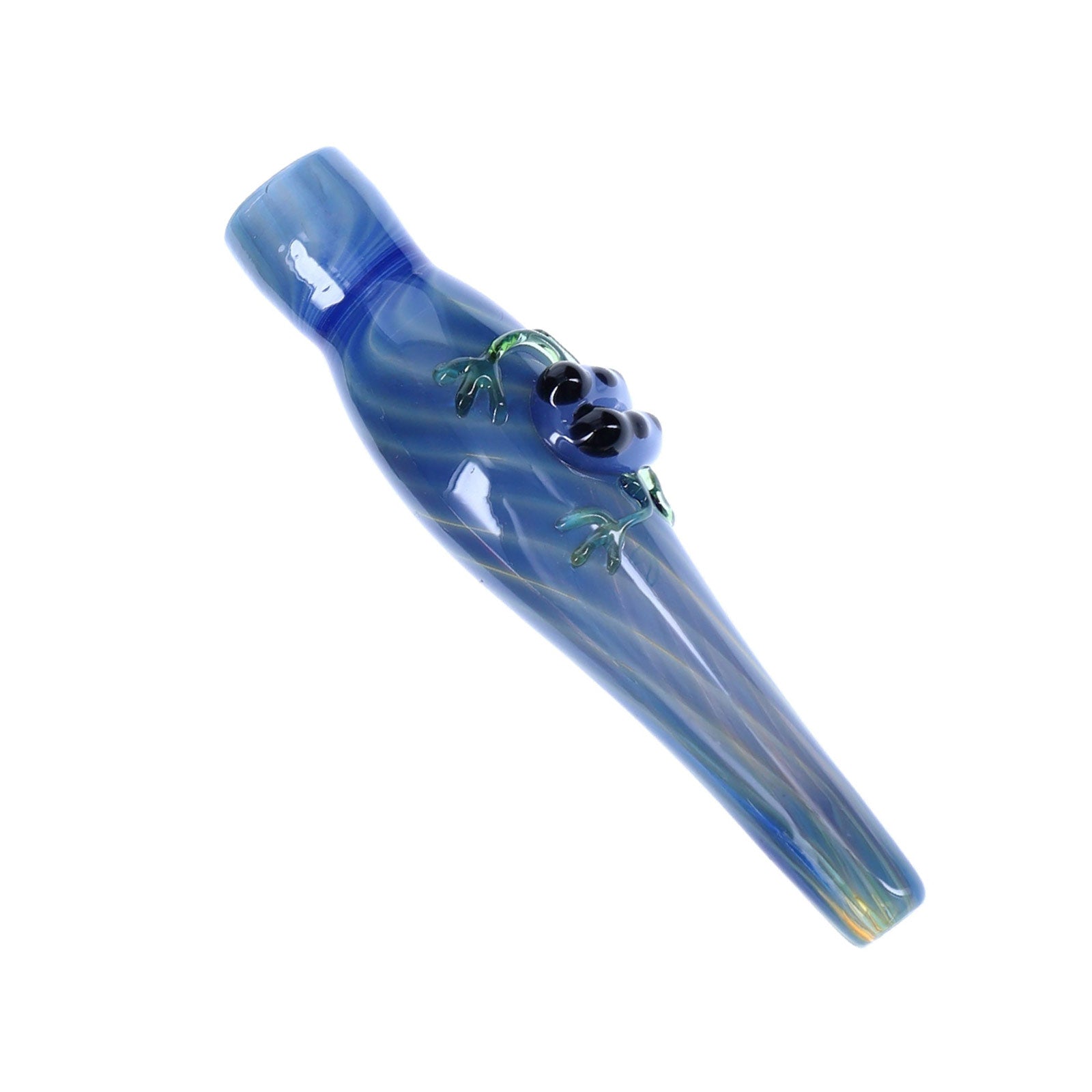 Tree Frog Silver Fumed Glass Chillum