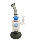 Black Tree Perc Bent Neck Bong with bent neck mouthpiece
