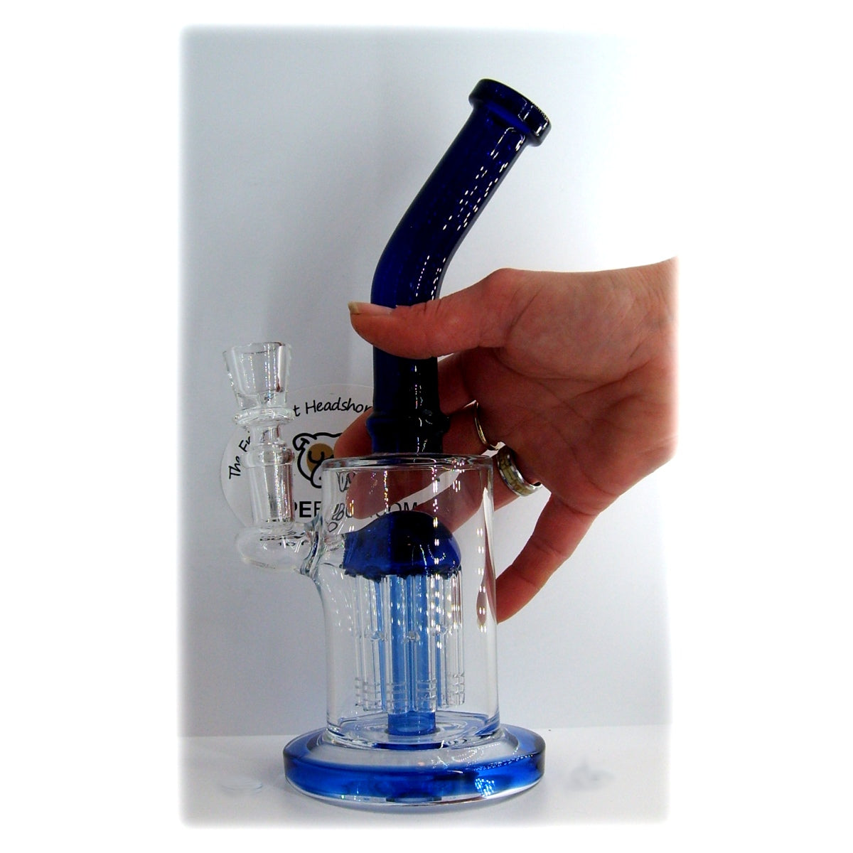Blue 10 inch Tree Perc Water Pipe