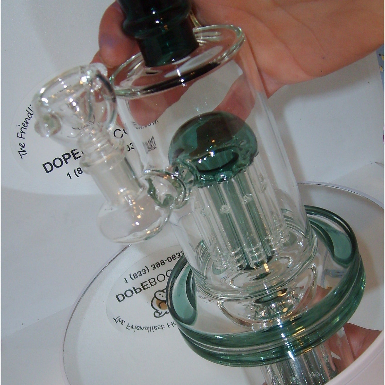 Teal Tree Perc Water Pipe