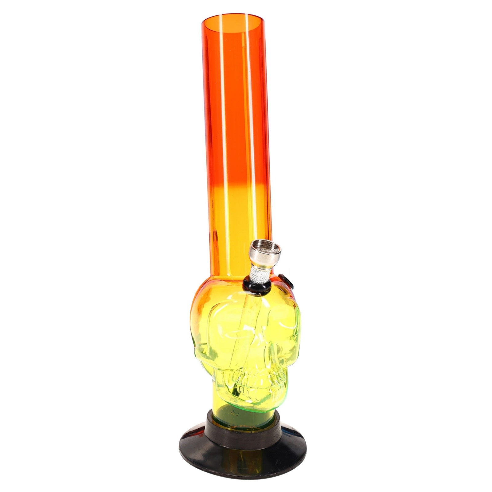 Tri-Color Pop Acrylic Bong 10″ - inhalco
