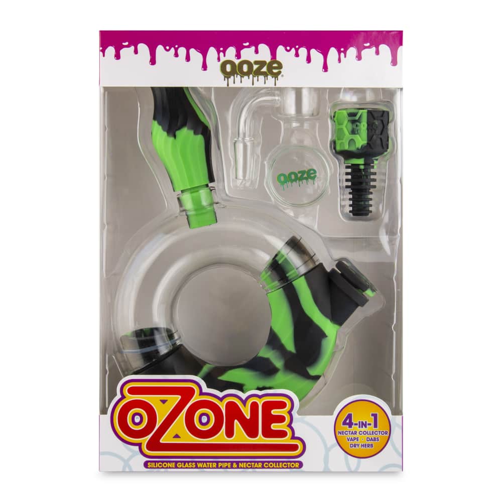 Ooze Ozone Silicone Water Pipe and Dab Straw