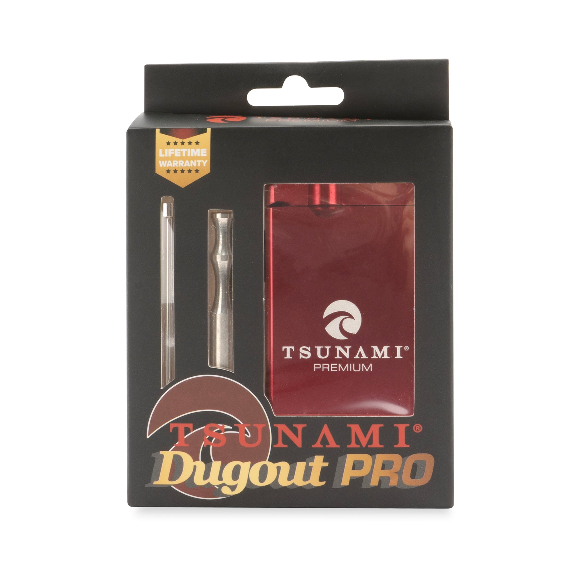 Tsunami Dugout Pro in red color with packaging