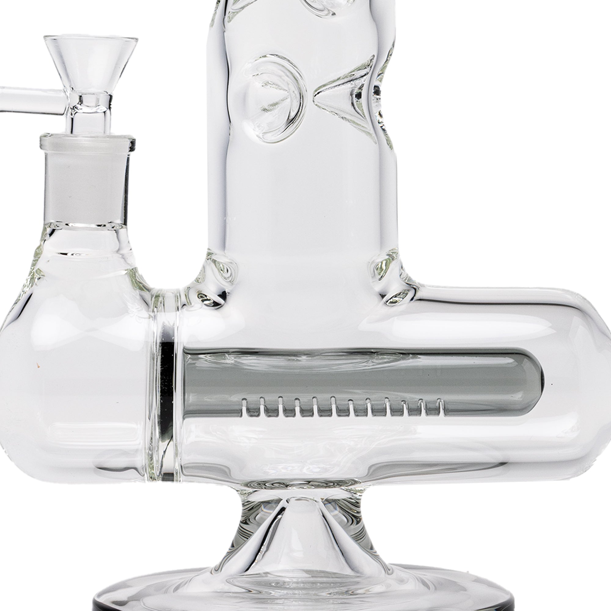 Tube Triple Ice Catch Inline Percolator Bong showing horizontal perc
