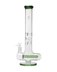 Tube Triple Ice Catch Inline Percolator Bong in green
