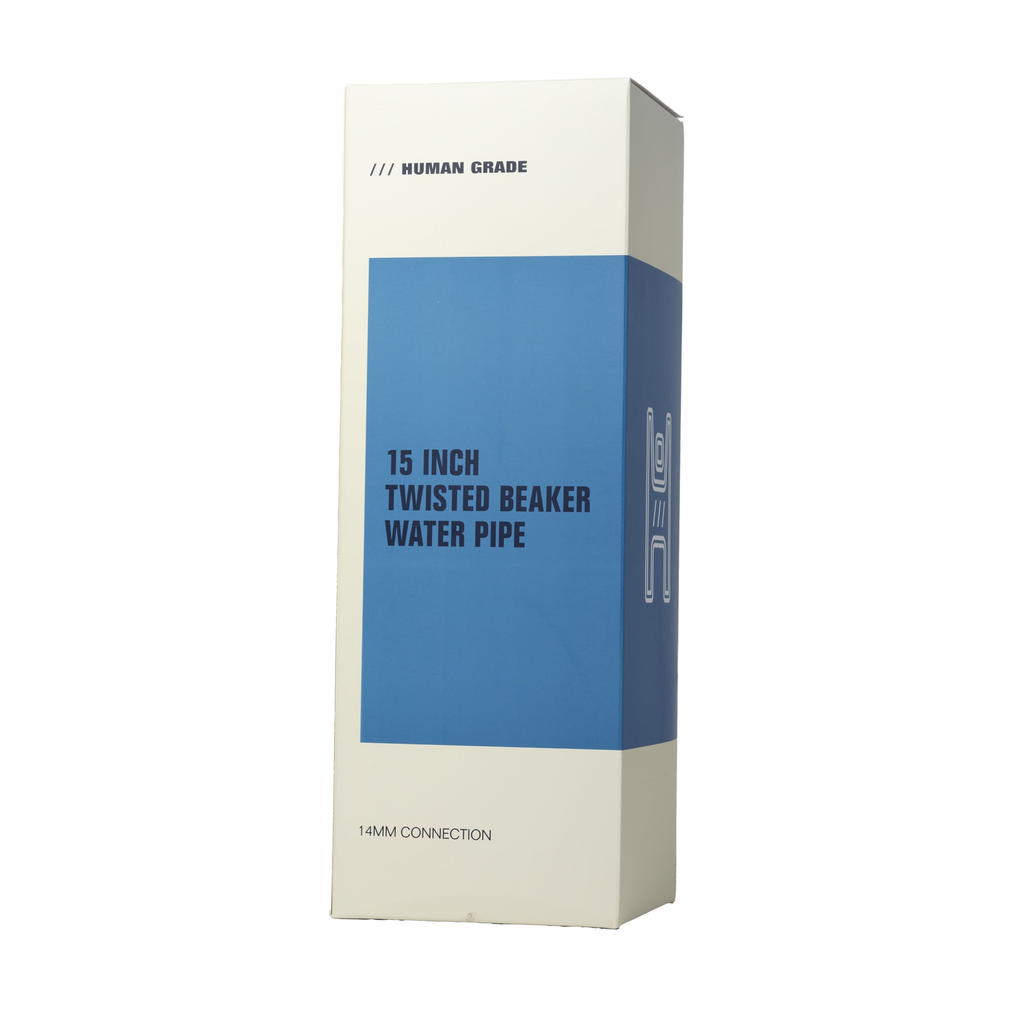 Packaging of Twisted Iridescent Beaker Water Bong