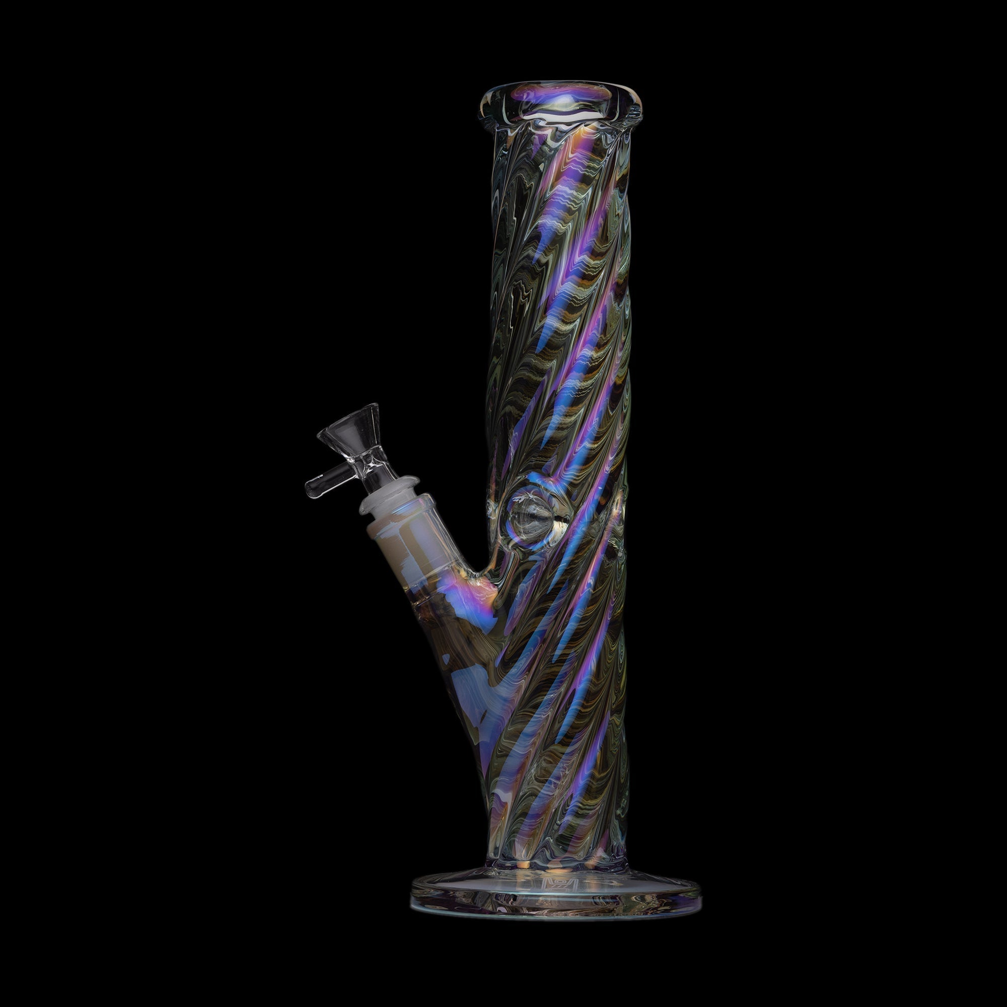 Twisted Iridescent Tube Water Pipe