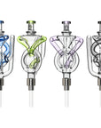 Twisted Spiral Recycler Glass Nectar Collector