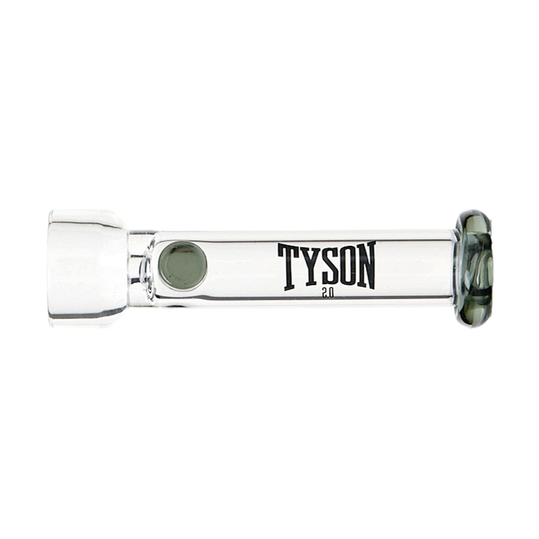 Tyson Jab One Hitter glass pipe lying flat