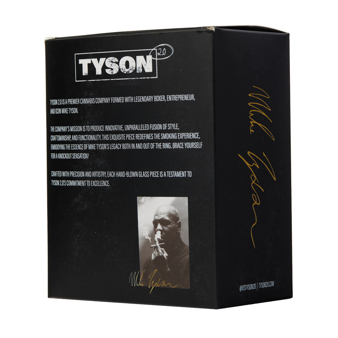 Back of Tyson Upper Cut Bubbler packaging box