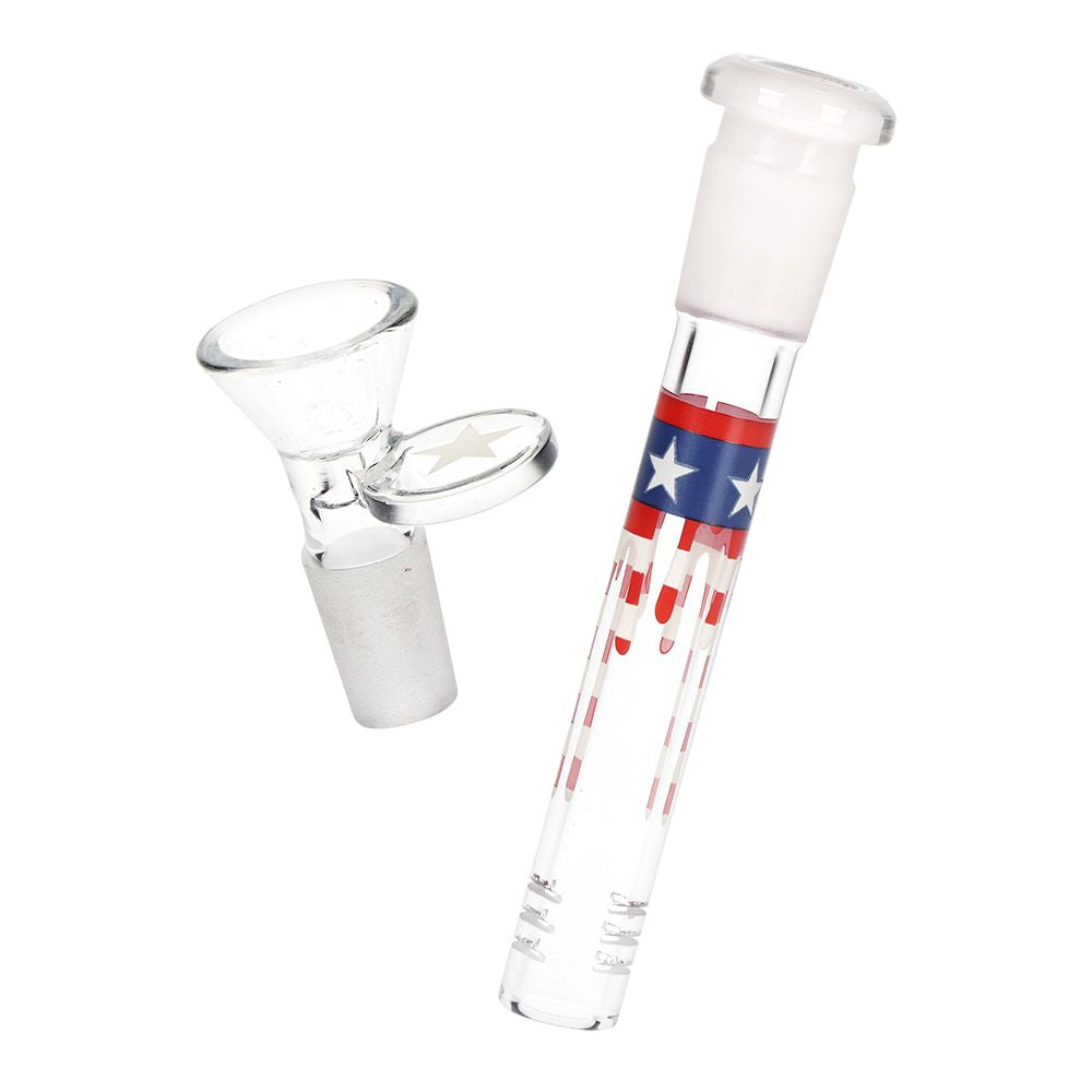 Uncle Eagle Sam Beaker Glass Water Pipe