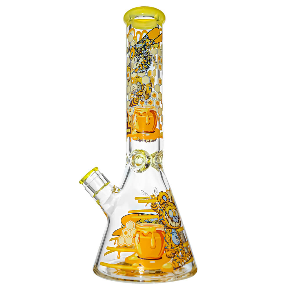 Unique Themed Illustration Beaker Water Pipe