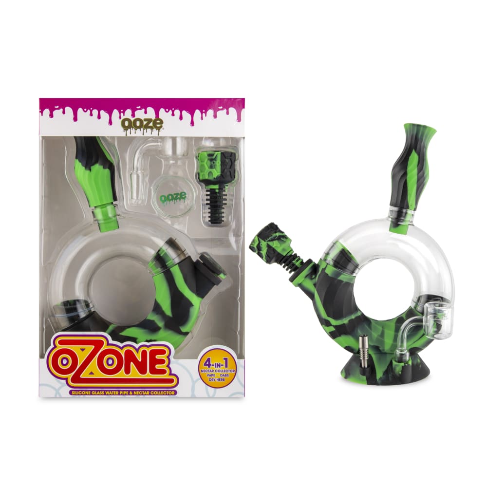 Ooze Ozone Silicone Water Pipe and Dab Straw