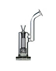 Smoke-colored Upright Weed Bubbler with Perc