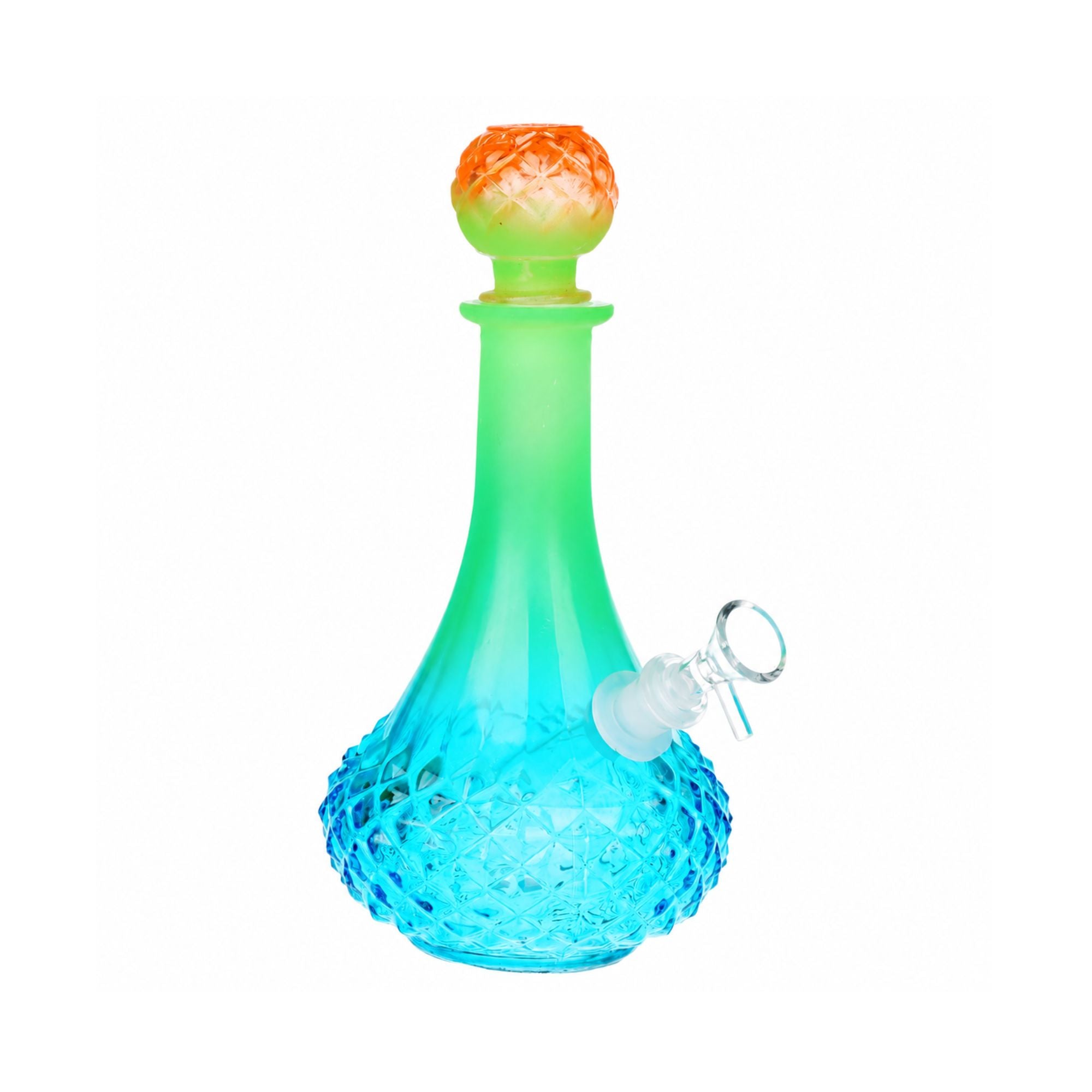 Vintage Decanter Ombre Long Neck Glass Bong