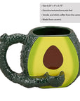 Avocado Coffee Mug with Pipe in Handle - inhalco