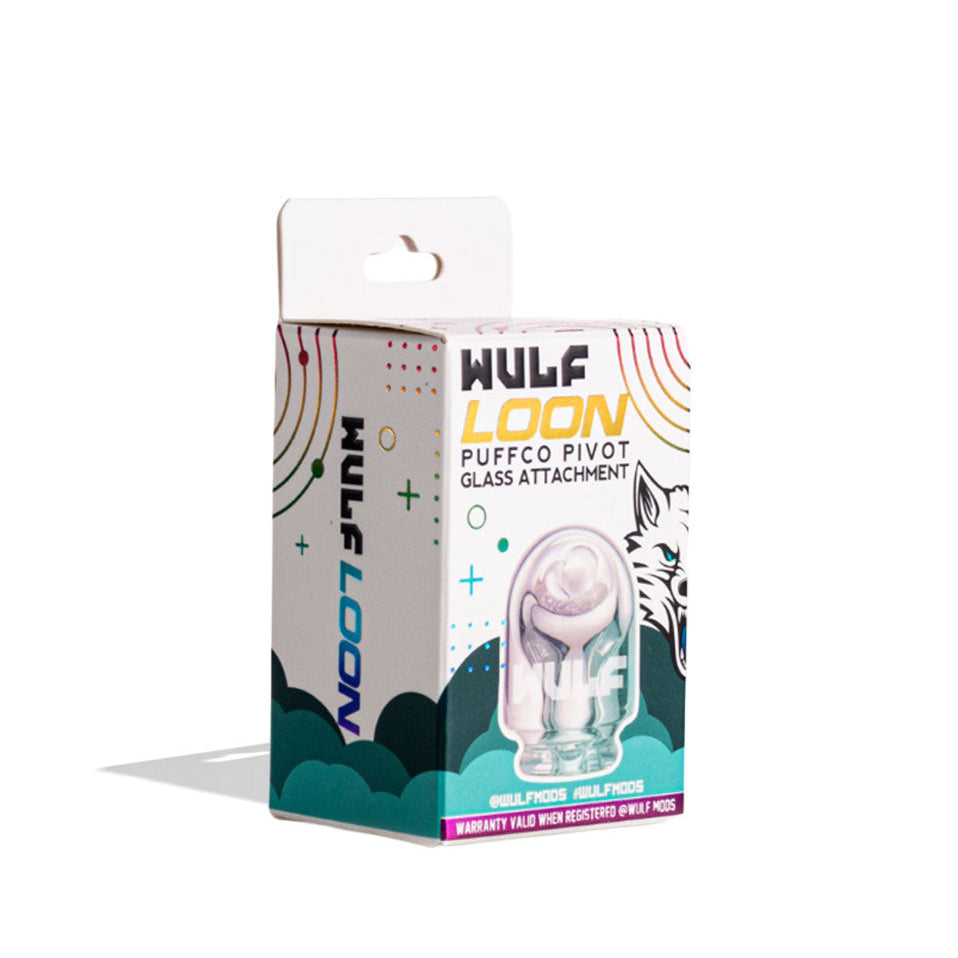Wulf Mods Loon Puffco Pivot Top loon full color packaging