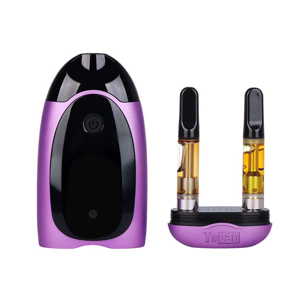 Yocan Dubb Dual Cartridge 510 Vape Battery Open Detail - INHALCO