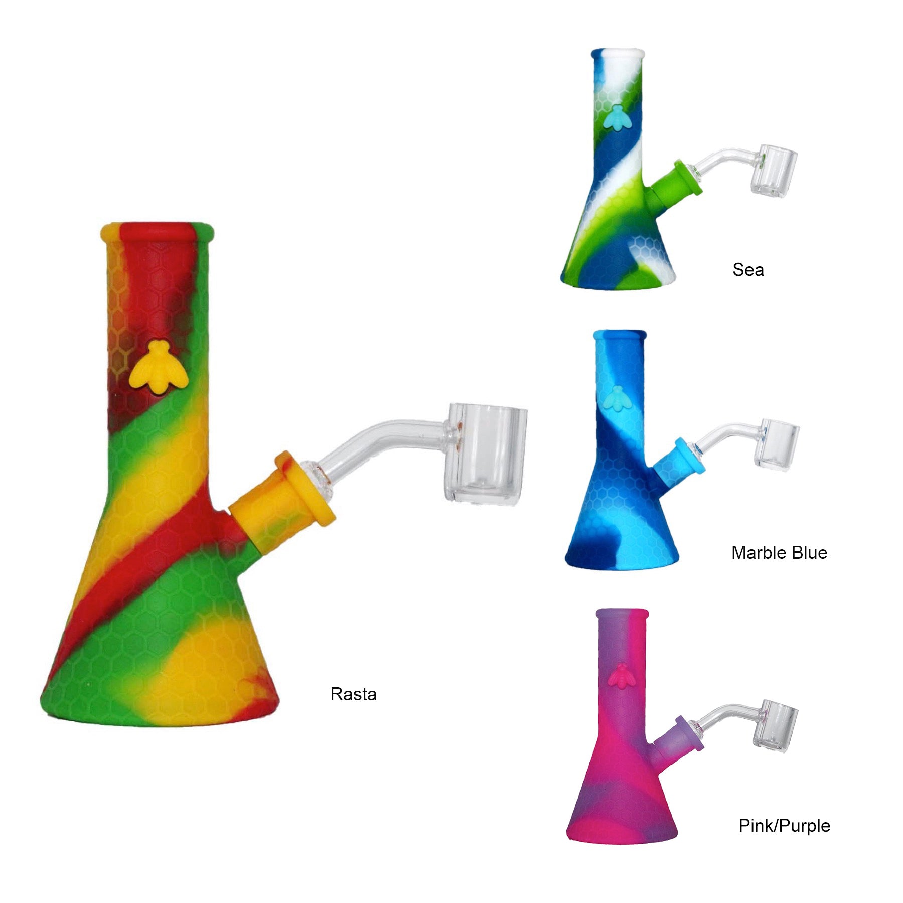 Bee Silicone Water Pipe - INHALCO