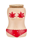 BIKINI STASH JAR W/ RED BIKINI_0