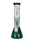 12" Glass beaker color Bong with perc_14