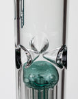 12" Glass beaker color Bong with perc_2