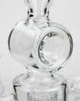 21" H2O Double ring glass water bong [H2O-24]_12