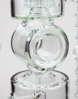 21" H2O Double ring glass water bong [H2O-24]_2