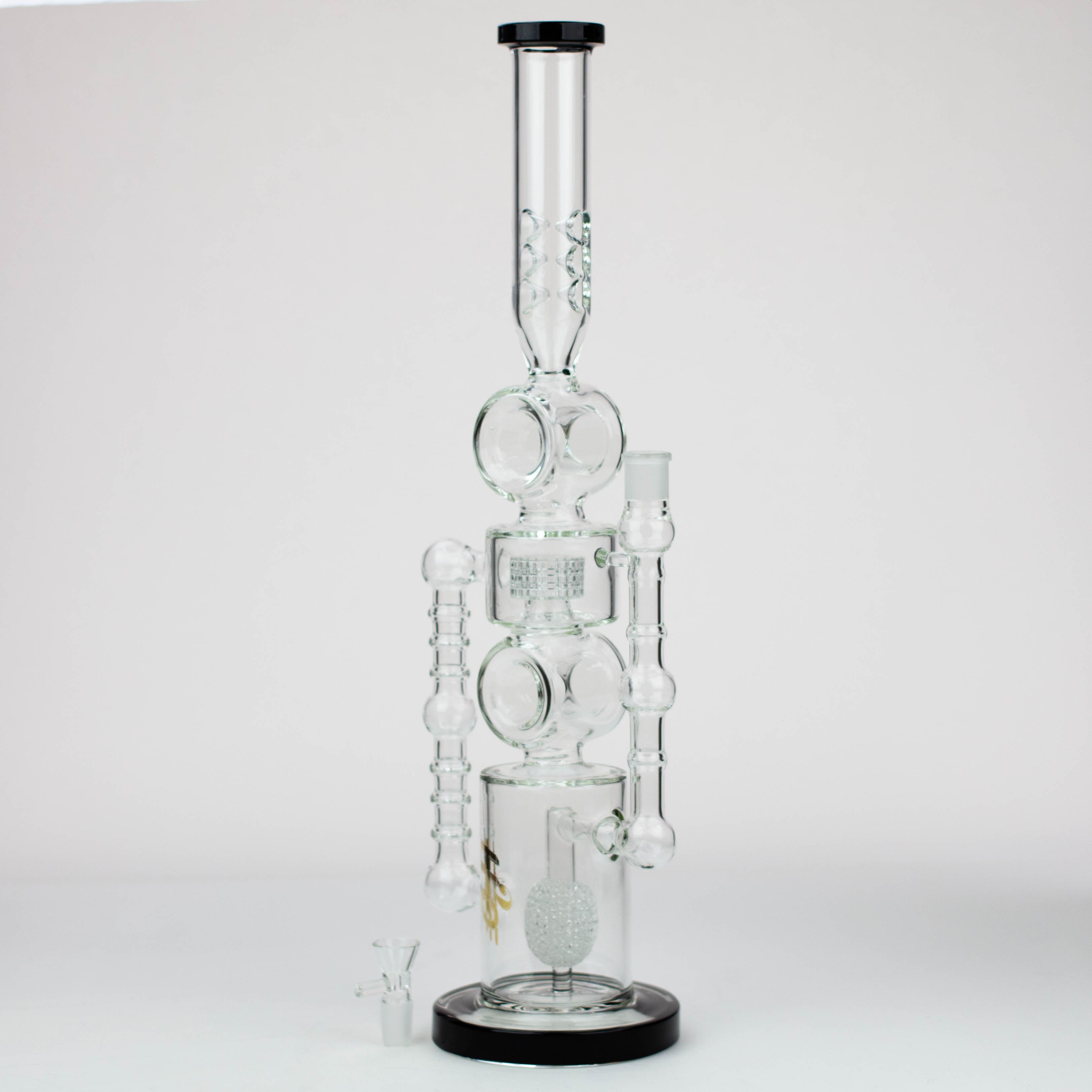 21&quot; H2O Double ring glass water bong [H2O-24]_5