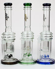 17" H2O glass water bong with double layer honeycomb [H2O-28]_0
