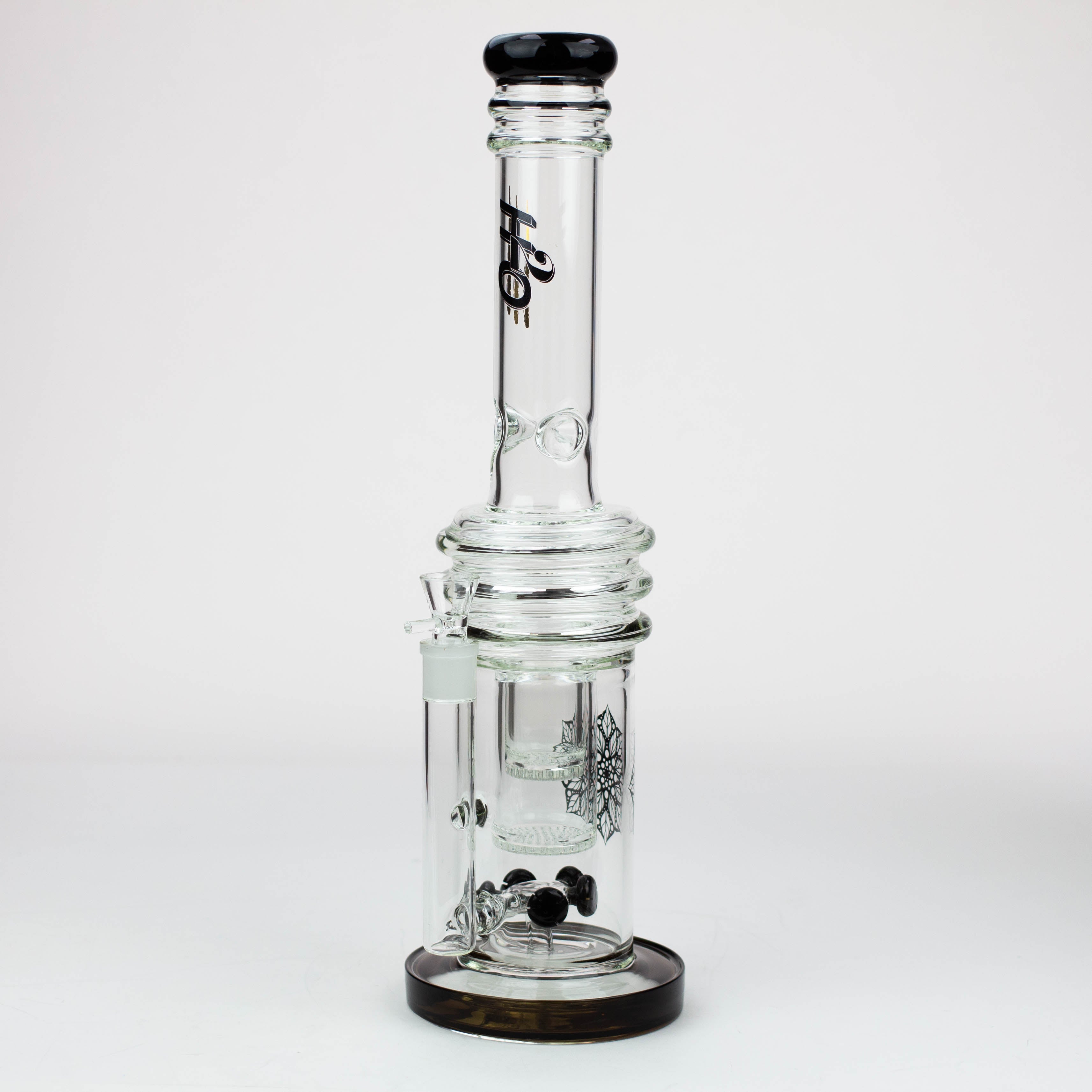 17&quot; H2O glass water bong with double layer honeycomb [H2O-28]_4