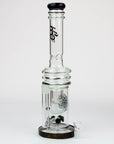 17" H2O glass water bong with double layer honeycomb [H2O-28]_5