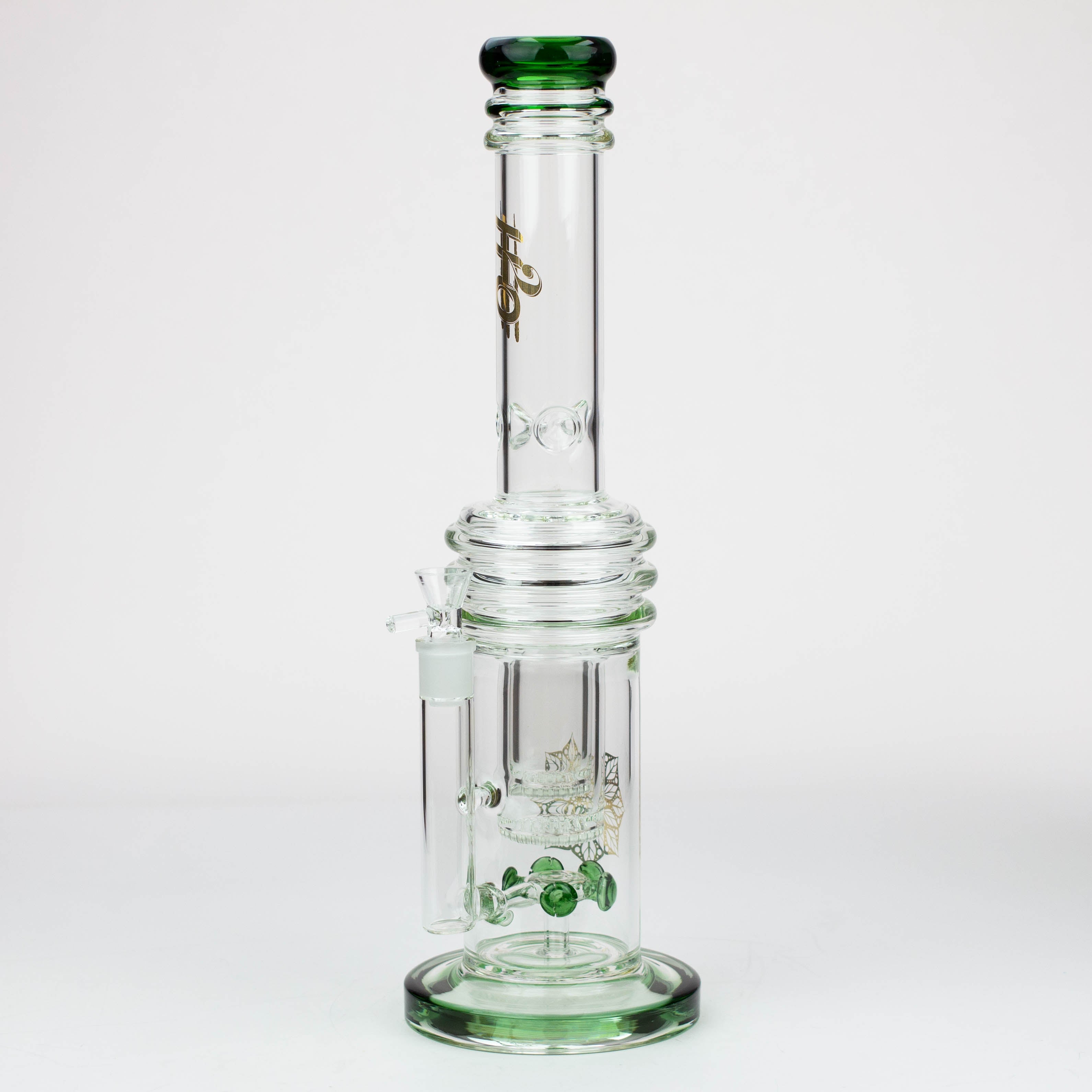 17&quot; H2O glass water bong with double layer honeycomb [H2O-28]_6