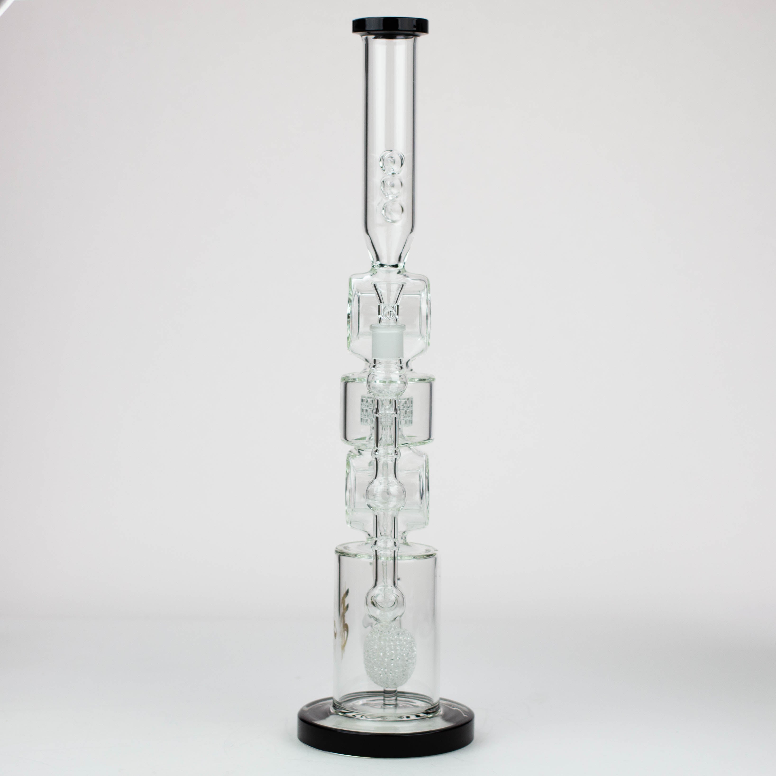 21&quot; H2O Double ring glass water bong [H2O-24]_10