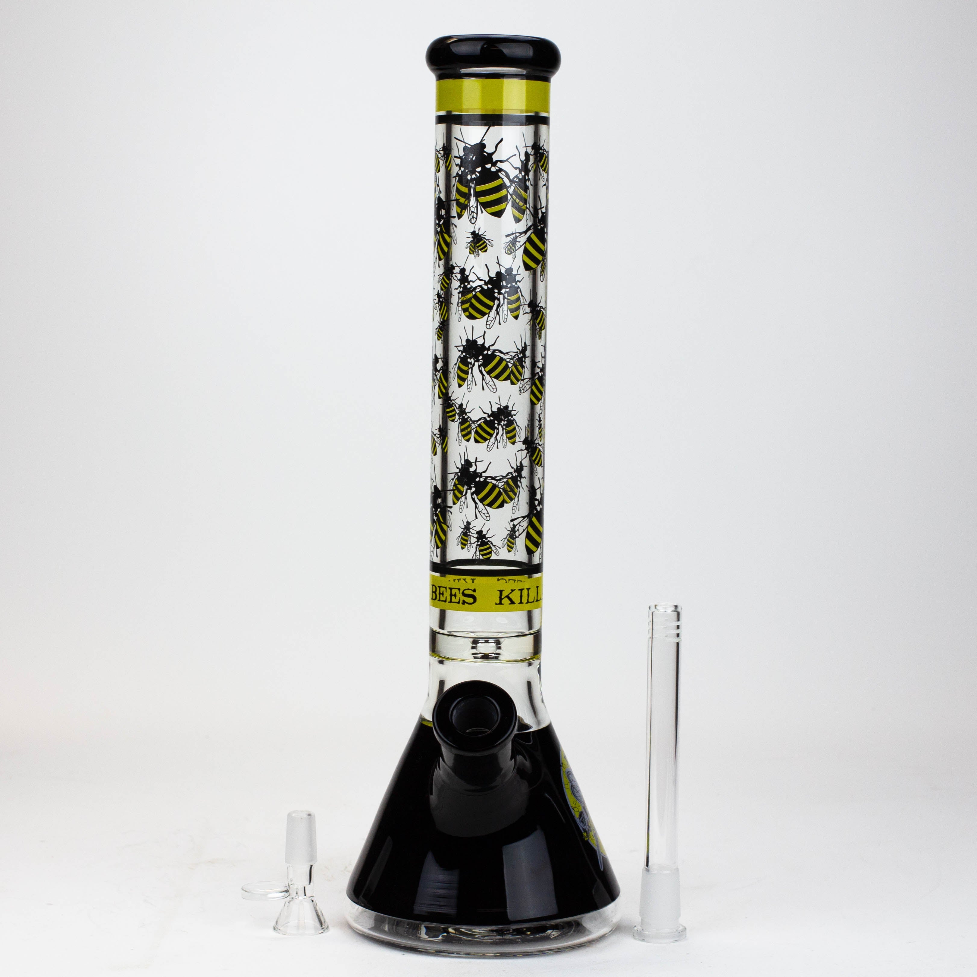 PROTECT YA NECK-15.5&quot;  7 mm Glass water bong by Infyniti [Killa Bees]_1