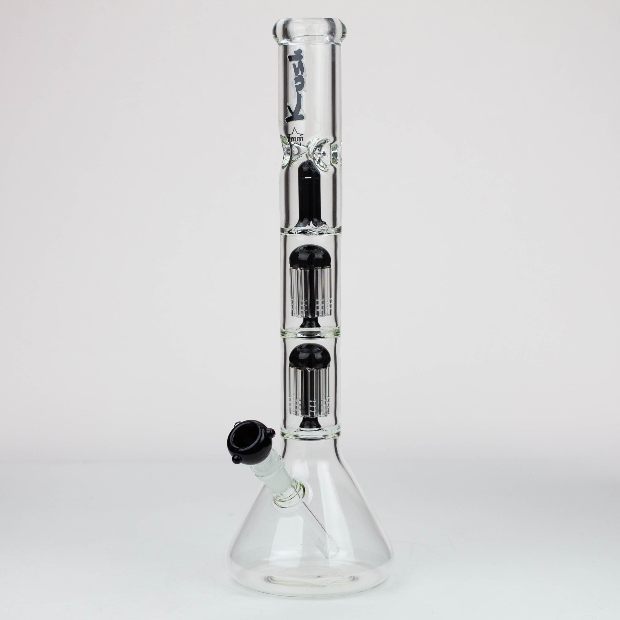18" KUSH Dual Tree Percolator Splash Guard Bong_7