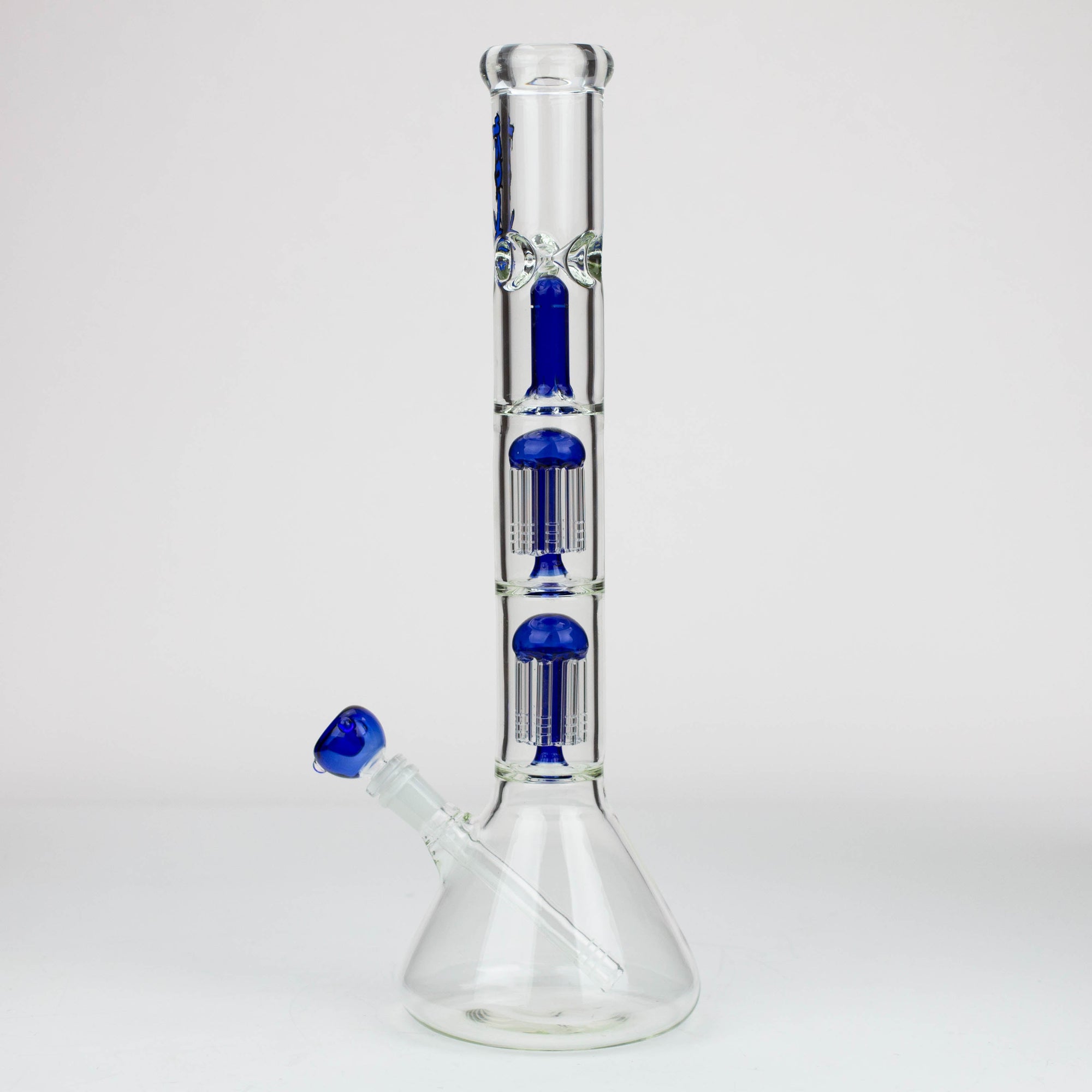 18" KUSH Dual Tree Percolator Splash Guard Bong_8